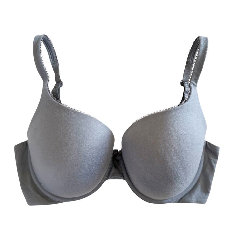 Victoria's Secret Push- T-shirt Bra Lightly Padded Grey Size 34DD